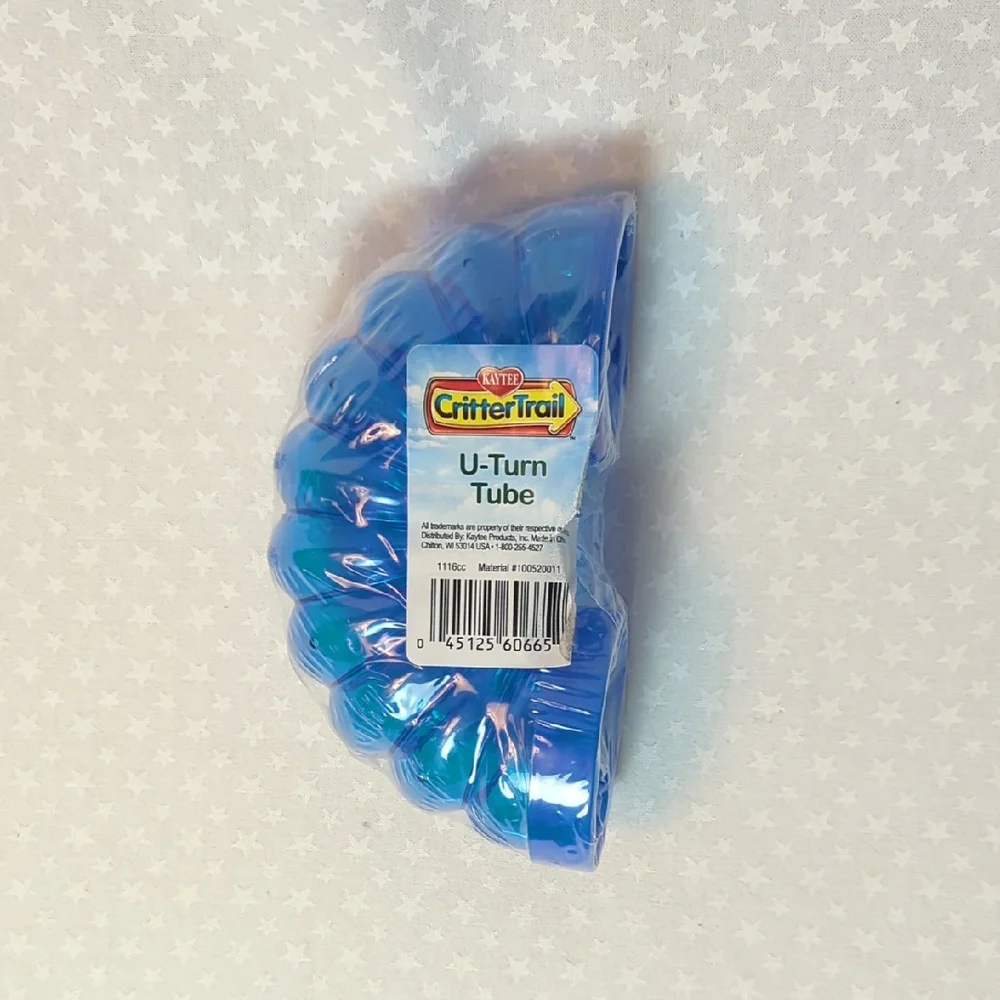 New- KAYTEE- crittertrail U Turn Tube Blue